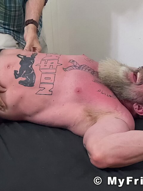 Bound Rick gets his size 13 feet and body tickled hard and long