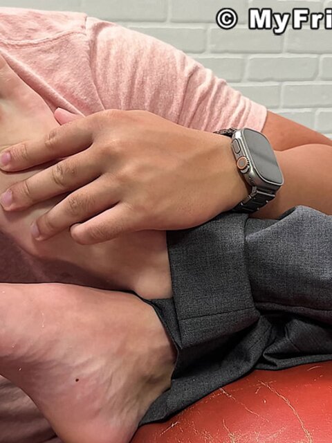 Dan Edwards worships Tyler French’s feet after a long day at work
