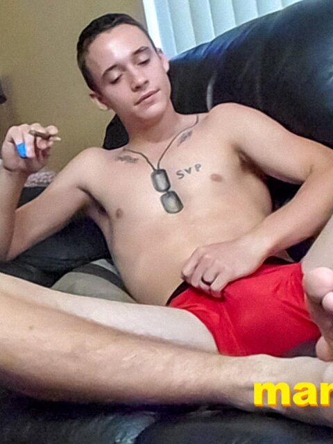 Tristan Sweet fantasizes about feet and shoots cum load