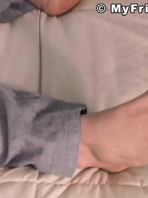 Hogan displays his smooth bare feet for your pleasure