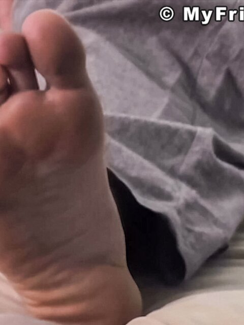 Hogan displays his smooth bare feet for your pleasure