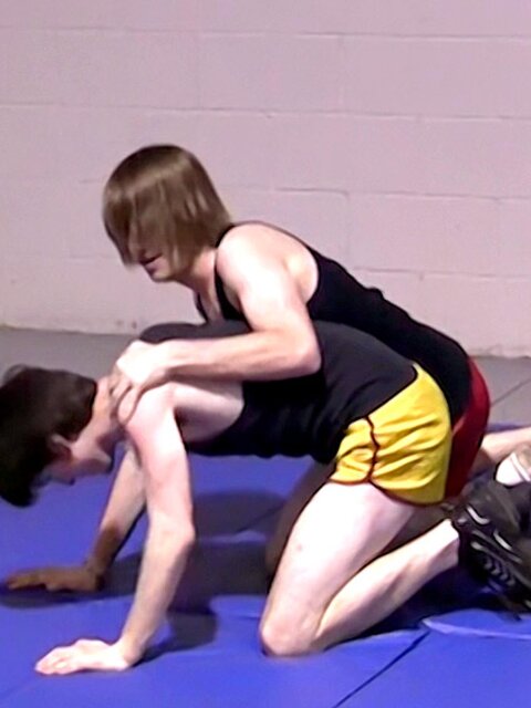 Master Tye trains Adam Clark with cock bouncing moves
