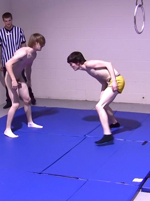 Master Tye trains Adam Clark with cock bouncing moves