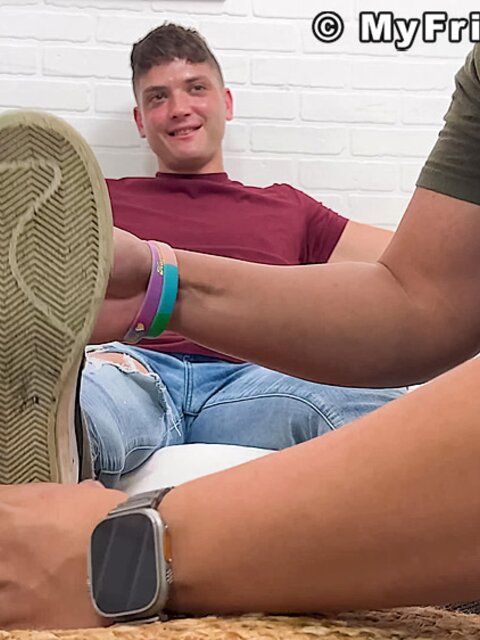 Dan Edwards worships Matthew J’s feet and he loves it