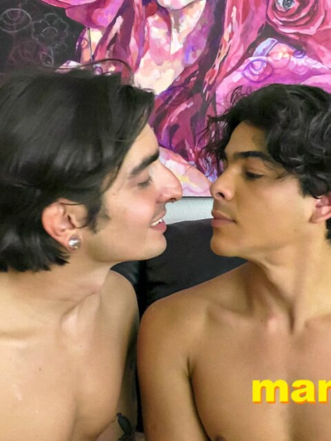 Johnny Mercy and Julian Jaden make out while alone