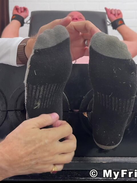 Dan Edwards tickles Dev’s socks off and makes him giggle
