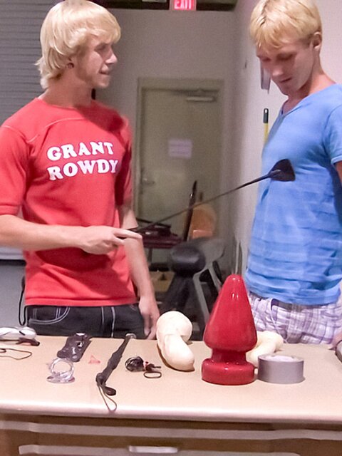 Cody Paranoid dominates Angel Lucas with dungeon toys