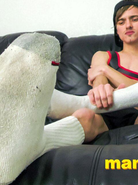 Frank Funsize forces you to rub your crotch on his feet