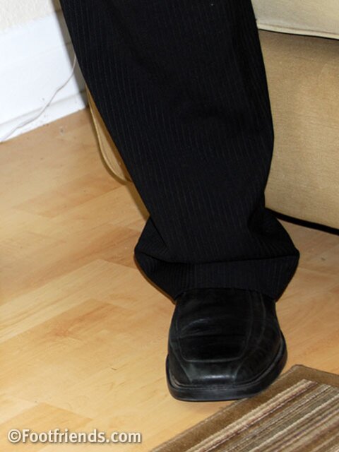 Smith teases with his wide feet and smooth muscles