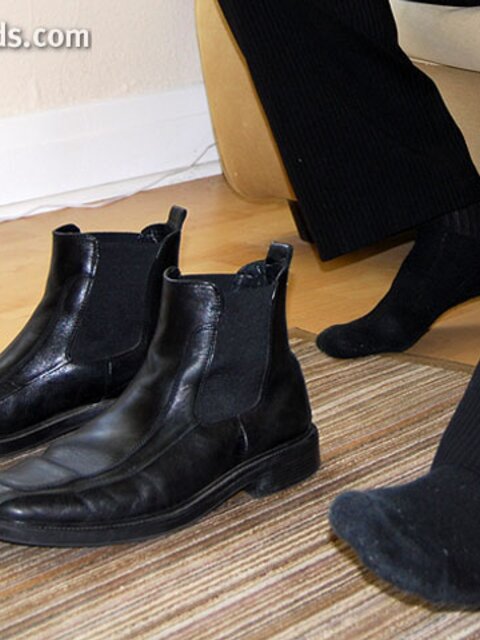 Smith teases with his wide feet and smooth muscles