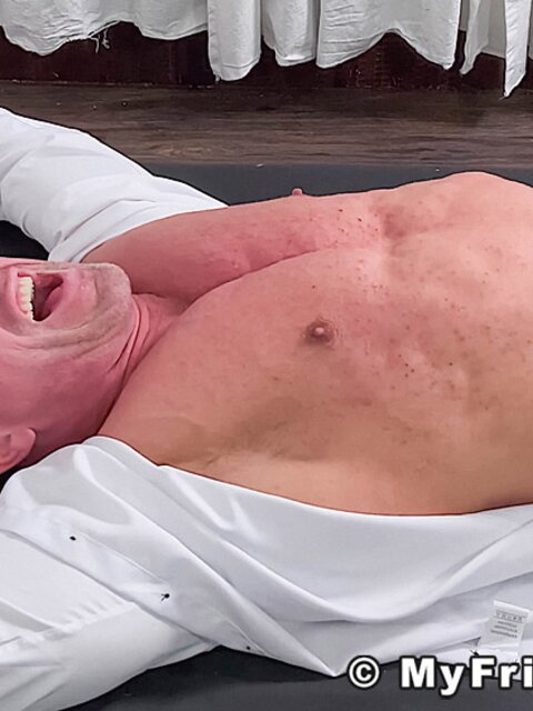 Braden Charron tied and tickled hard for being shitty