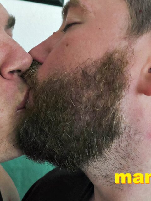 Kaleb DeWulf and Leo Blue lock lips and drool in passion