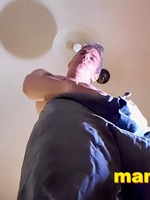 Richard Lennox watches porn and cums all over himself
