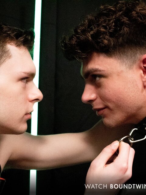 Bound Zayne Bright takes Ethan Tate’s huge cock deep and cums hard