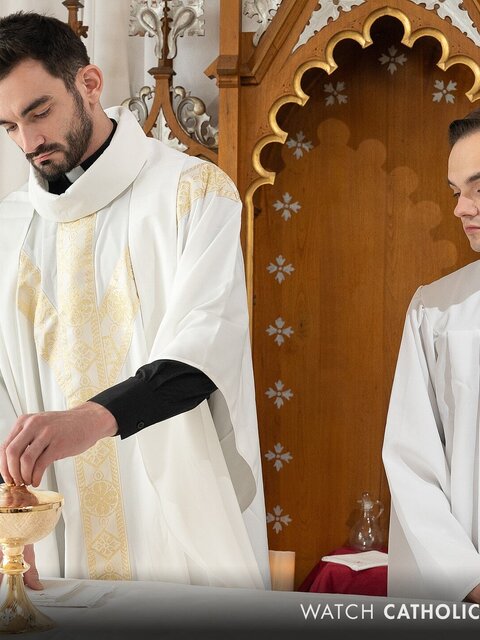 Marcus Rivers bottoms for Jack Aries in hot altar boy anal sex