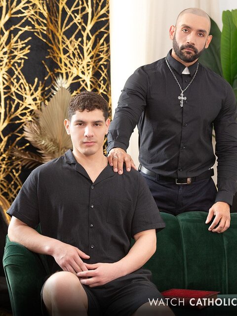Bastian Karim moans as Gianni Gio fucks him raw and fills his hole