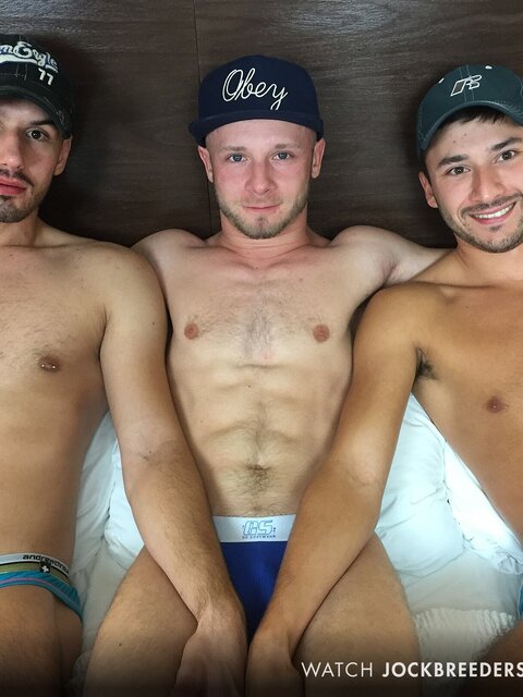 Bjorn Manning gets spit-roasted by Adam Keller and Scott DeMarco
