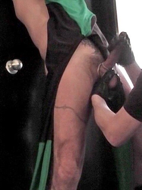 Villain Shadow Junior deep throats Ray Boy’s cock in uniform play