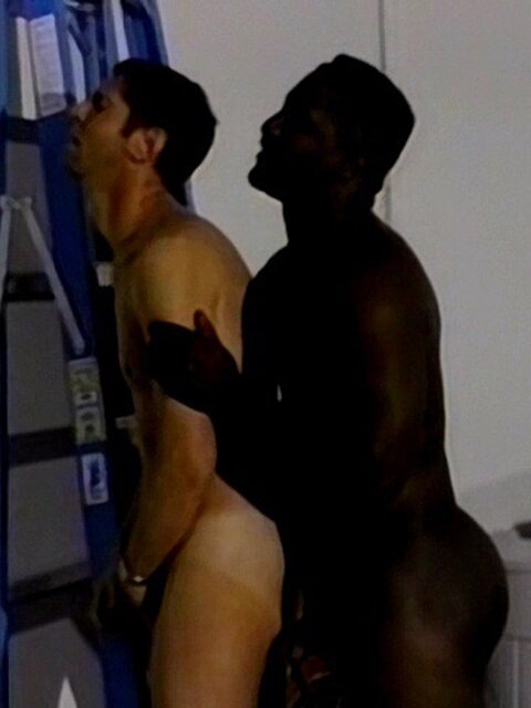 Derek Steele covers Duke Johnson white ass with his warm cum