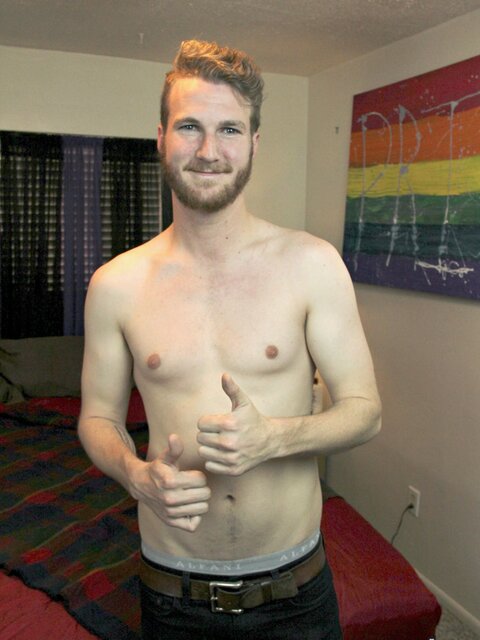 Luke Mason jerks off watching porn