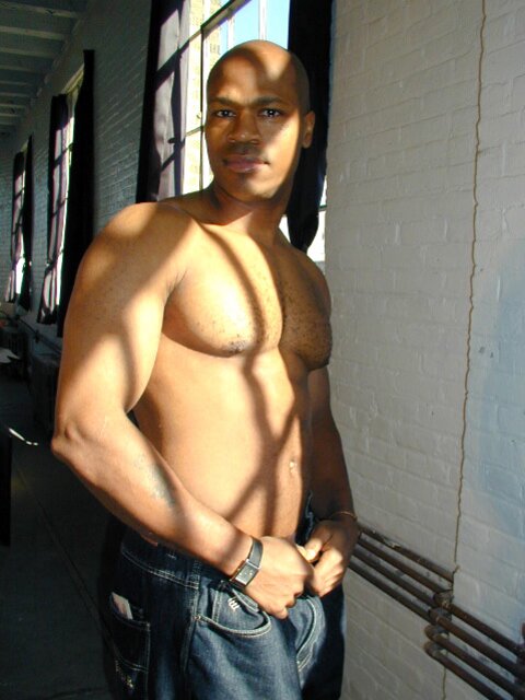 Big black stud Gafario and his boots get all the attention in this solo