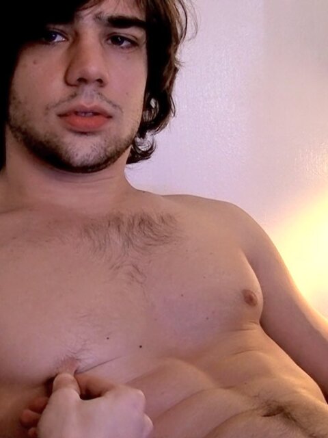 Zack Randall licks his own precum and jerks off to a messy cum shot