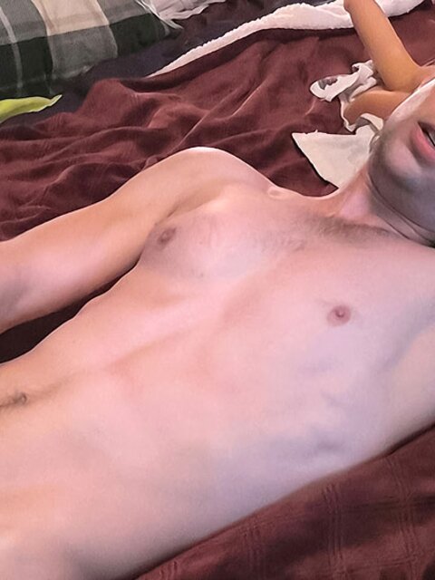Thick uncut Zack jerks off with a masturbator