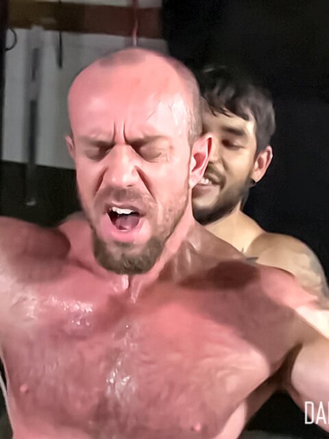 Matt Stevens cums despite Draven Torres’s pain