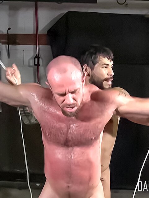 Matt Stevens cums despite Draven Torres’s pain