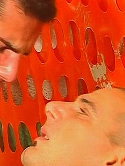 Construction workers Andre, Andre, and Manuel turn lunch break into a threesome