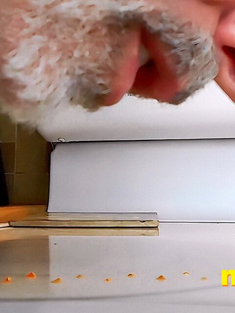 Richard Lennox gets humiliated and eaten by his giant step-dad in the kitchen