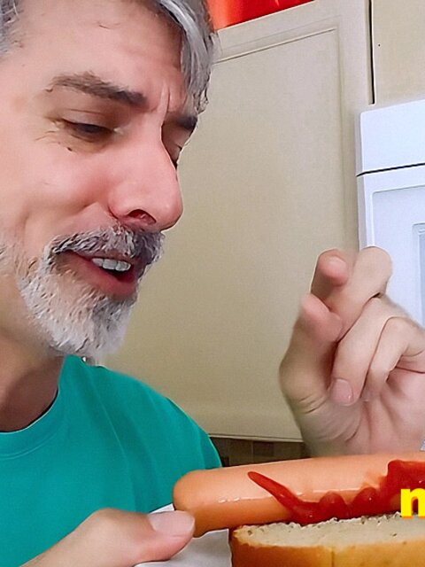 Richard Lennox gets humiliated and eaten by his giant step-dad in the kitchen