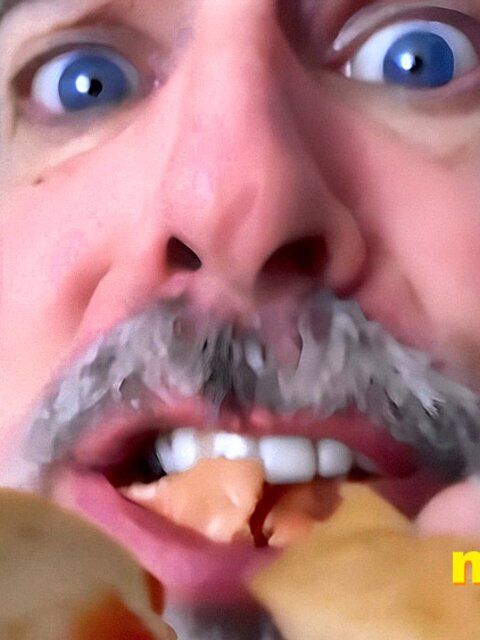 Richard Lennox gets humiliated and eaten by his giant step-dad in the kitchen