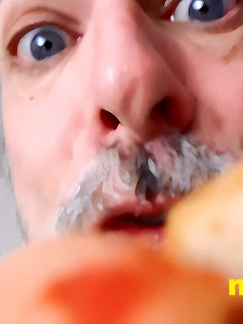Richard Lennox gets humiliated and eaten by his giant step-dad in the kitchen