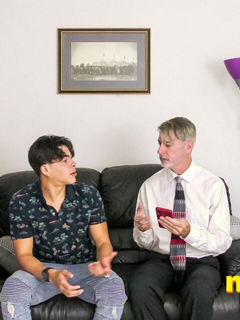 Richard Lennox humiliates and spanks Julian Jaden in the office