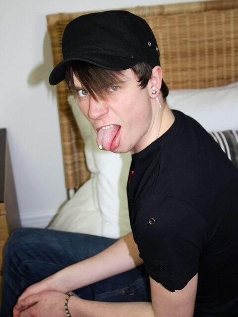 Danny Star wanks his perfect 8-inch emo cock