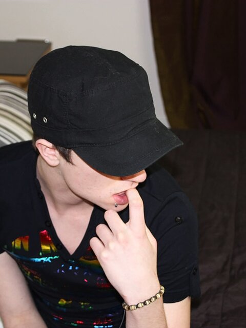 Danny Star wanks his perfect 8-inch emo cock