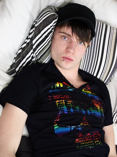 Danny Star wanks his perfect 8-inch emo cock