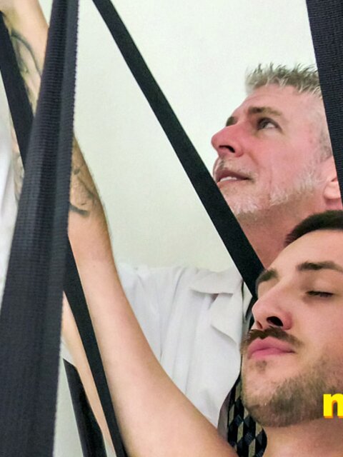 Richard Lennox tickles Dimitri Ivanov naked body in playful fetish scene