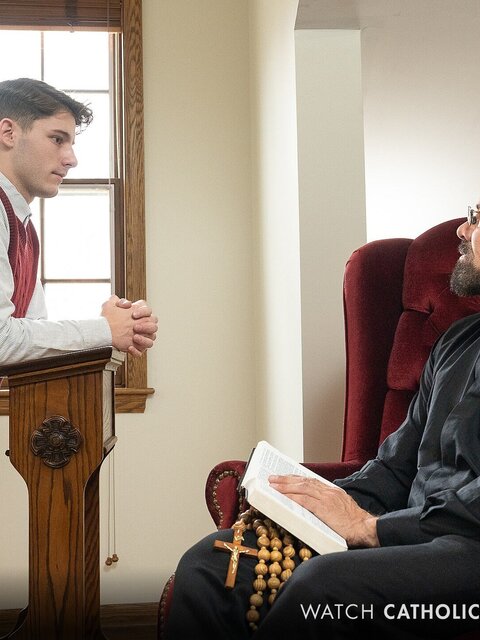 Altar boy Dex Devall gets punished and fucked by Max Sargent