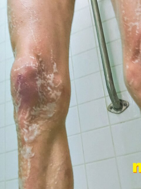 Frank Funsize torments tiny intruder in his shower fantasy