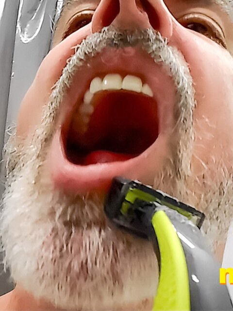 Richard Lennox’s beard shaving session filled with teasing and control