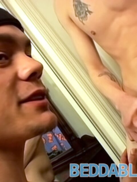 Boomer Jacoby and Cain jerk each other off before sucking cock