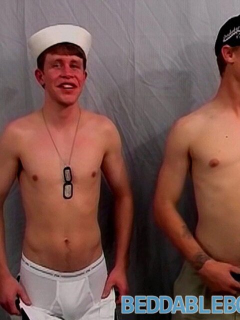 Pee Wee sucks Justin Lake big cock before getting fucked on the bed