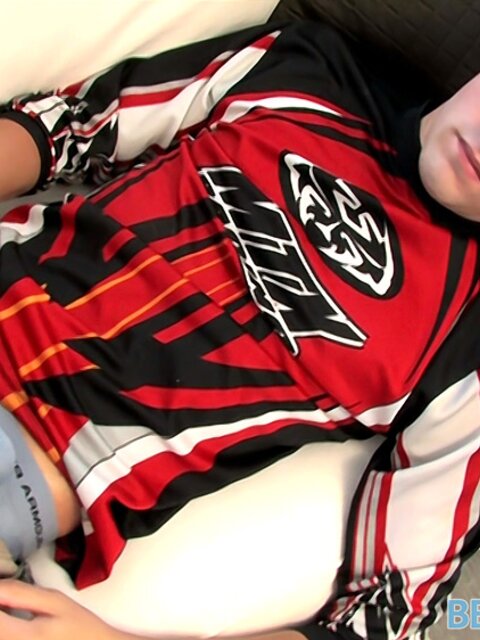 Jayden Taylor slides a dildo deep and strokes his cock to messy cumshots