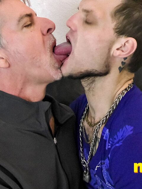 Jake Skittles and Richard Lennox fight with tongues and hard cocks