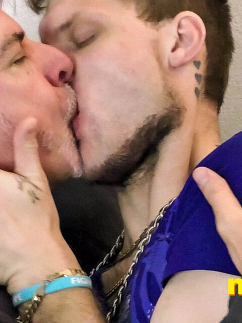 Jake Skittles and Richard Lennox fight with tongues and hard cocks