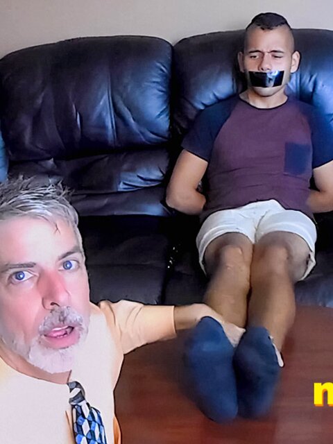 Jose Cortez is tied and tickled for Professor Lennox’s class
