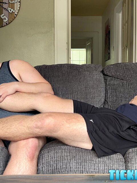 CDubs smiles as Matt tongues the dirt off his soles