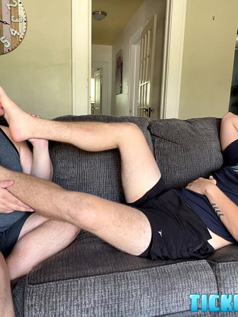 CDubs smiles as Matt tongues the dirt off his soles